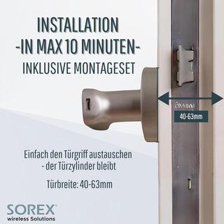 SOREX Cerradura electrónica para puerta con huella