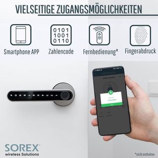 SOREX Cerradura electrónica para puerta con huella