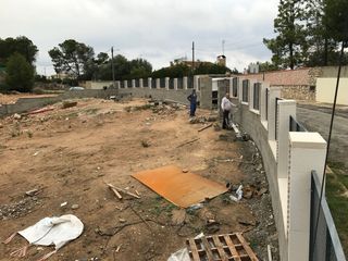 Muros de Obra y piscinas