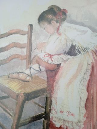 Cuadro acuarela huertana