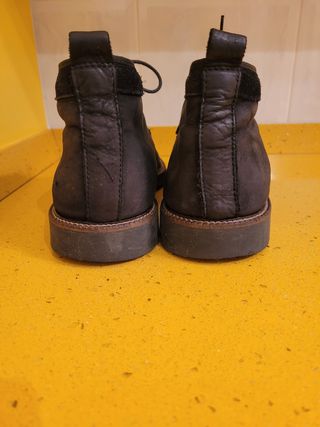 Botin de ante azul marino de Zara