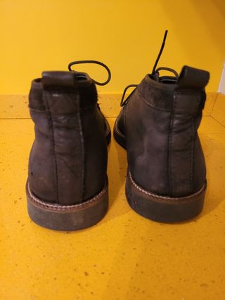 Botin de ante azul marino de Zara