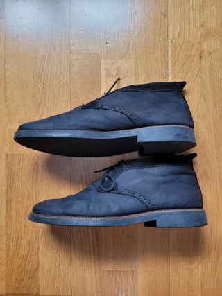 Botin de ante azul marino de Zara