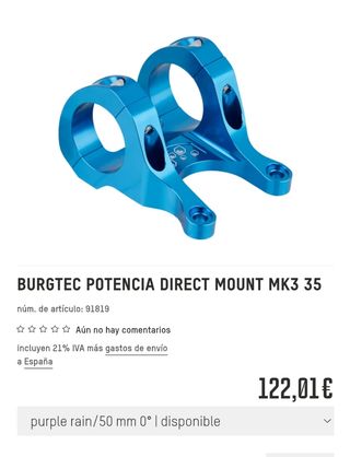 Burgtec potencia Dh 35mm