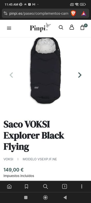 2 Sacos Voksi para capazo o sillita