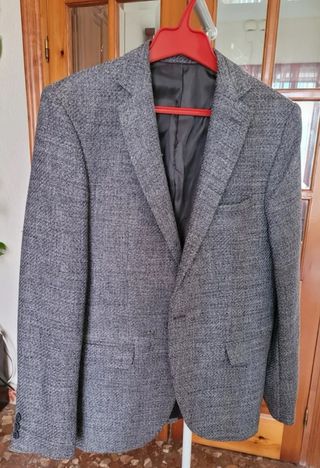Chaqueta americana gris Hombre Talla M 