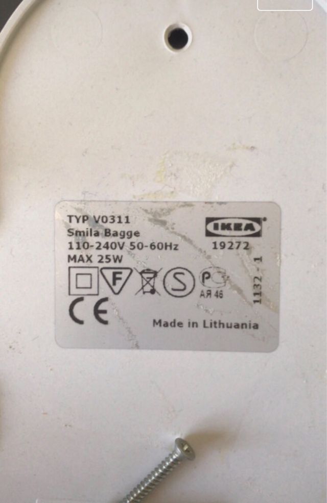 Lampada da parete coccinella color verde acido