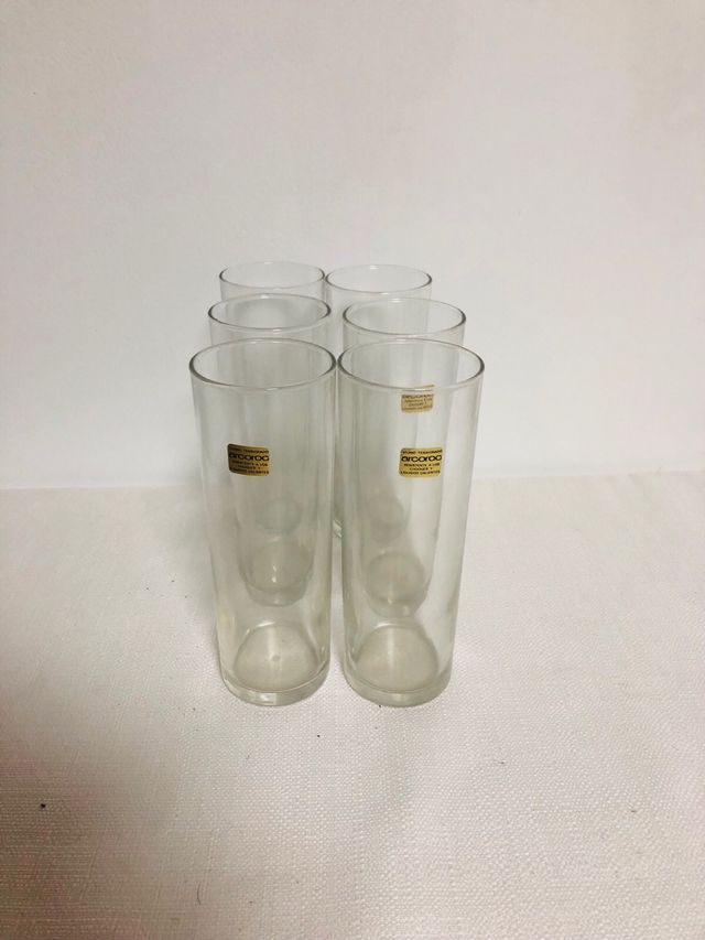 6 Vasos de tubo