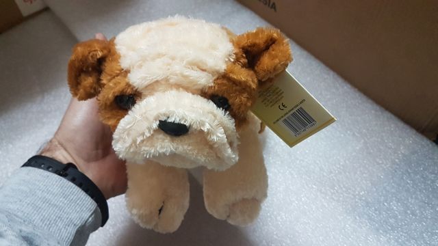 Perrito de peluche Bulldog 30cm