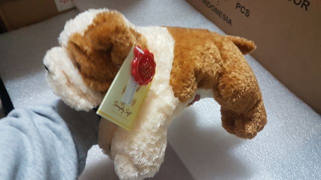 Perrito de peluche Bulldog 30cm