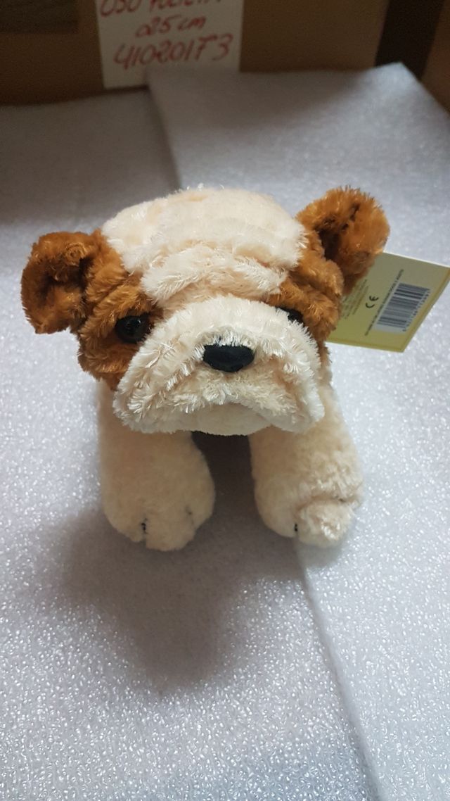 Perrito de peluche Bulldog 30cm