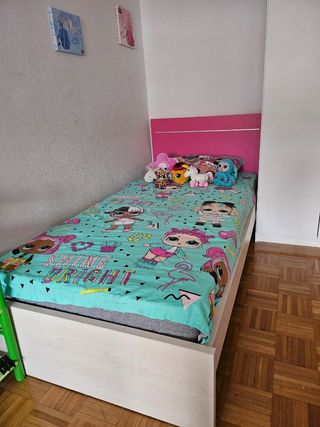 Cama personal para niña