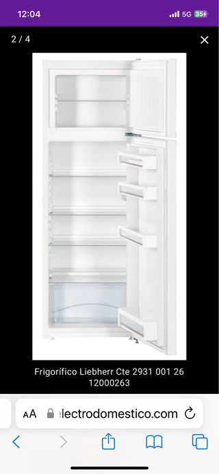Nevera Liebher 157 cm
