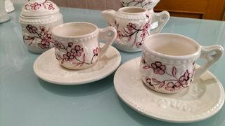 Juego de té floral