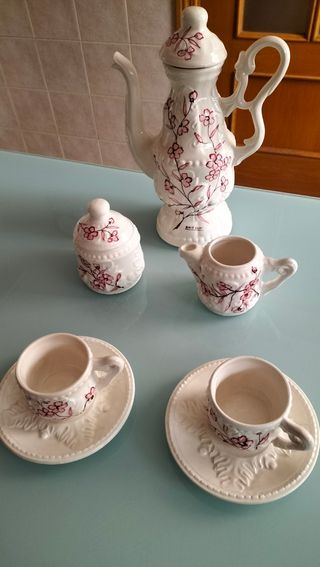 Juego de té floral