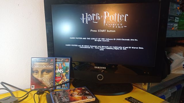 Consola Ps2 Slim con juegos y cámara, Pal.