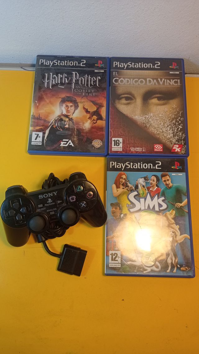 Consola Ps2 Slim con juegos y cámara, Pal.