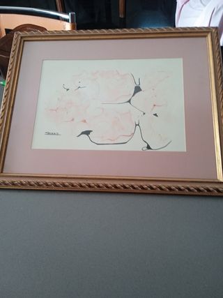 Acuarela original de Garza