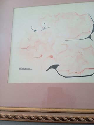 Acuarela original de Garza