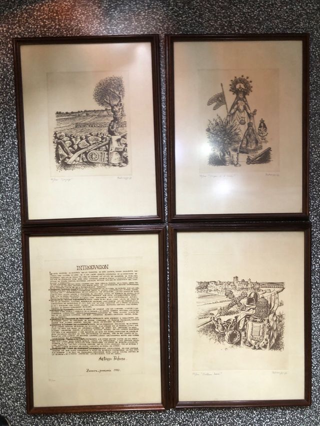 Grabados cuadro Antonio Pedrero arte pintor zamora