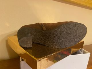 Botín tacón ante marrón talla 36