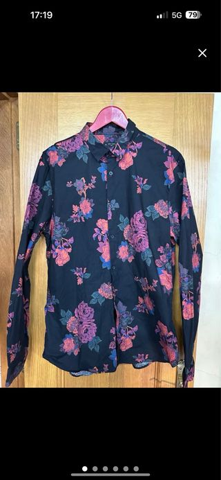 Camisas estampadas manga larga