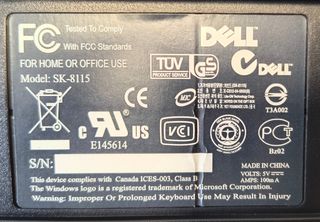 Teclado ordenador sobremesa Dell SK-8115