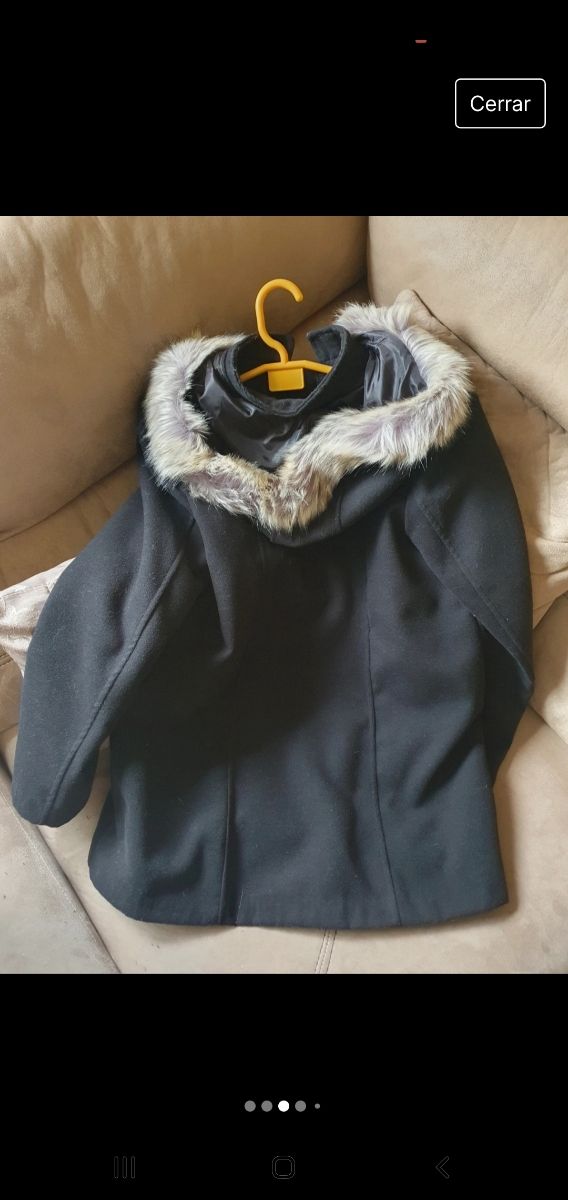 Abrigo de paño de mujer