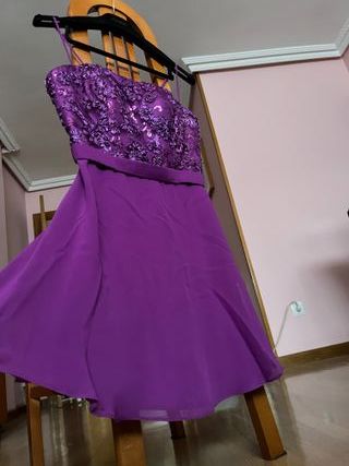 Vestido fiesta morado