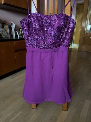Vestido fiesta morado
