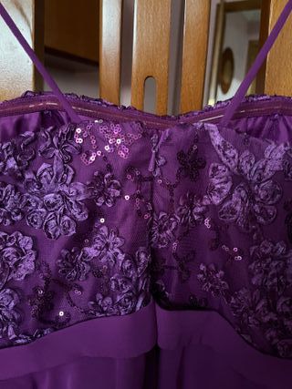 Vestido fiesta morado