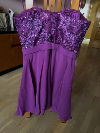 Vestido fiesta morado