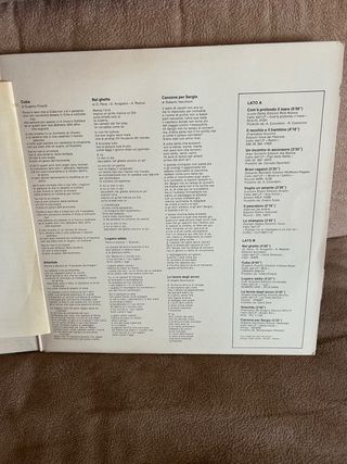 Vinile 33 giri Cantautori s.r.l.