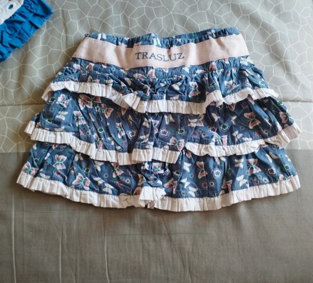 Falda niña talla 10 años de Trasluz
