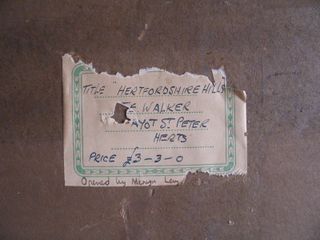 Antico dipinto John Edward Walker I° 900 Olio