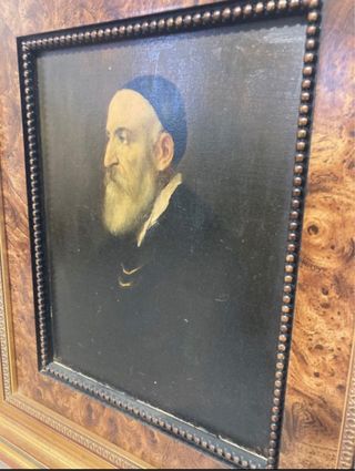 Antiguo cuadro pintado