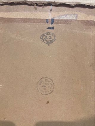 Antiguo cuadro pintado