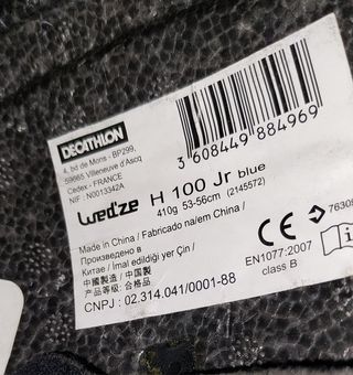 Casco da sci bimbo/a, misura 53-56 cm