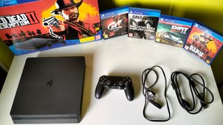 Ps4 1TB + mando + 4 juegos