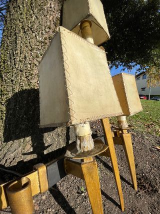 GRAN APLIQUE TRIPLE DE FORJA DE PARED