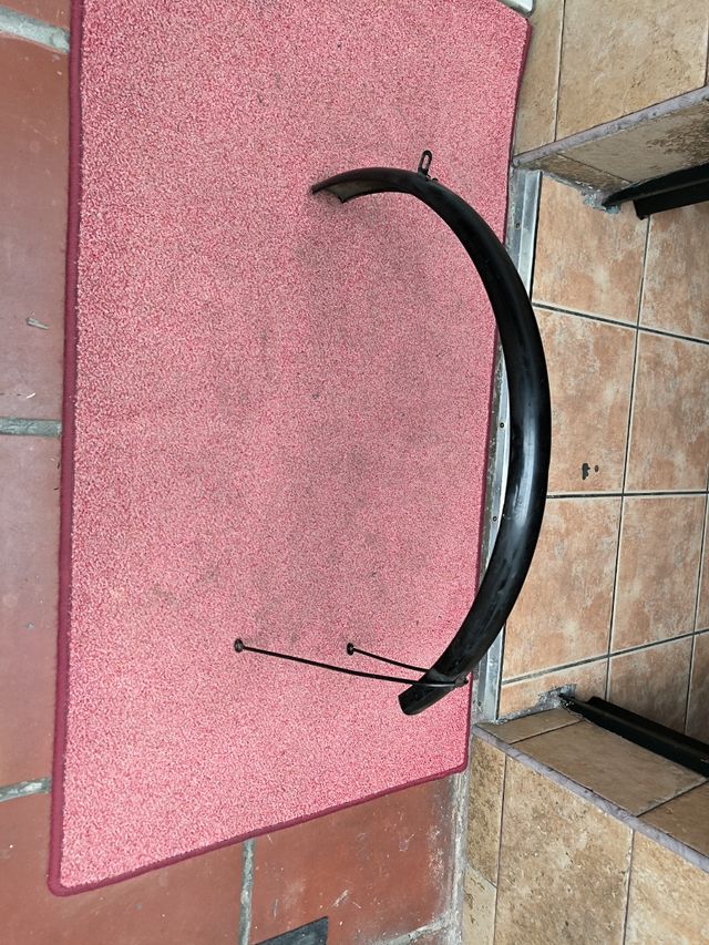 Guardabarros hierro bici negro