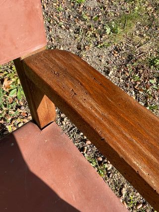 ANTIGUA SILLA FRAILERA DE NOGAL Y CUERO S. XIX