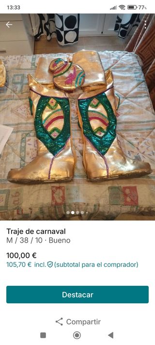 Traje carnaval