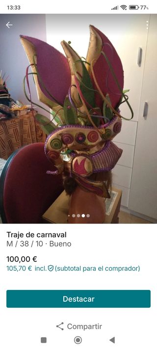 Traje carnaval