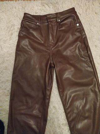 Pantalón símil cuero H&M T34 No regateo 