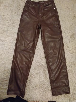 Pantalón símil cuero H&M T34 No regateo 