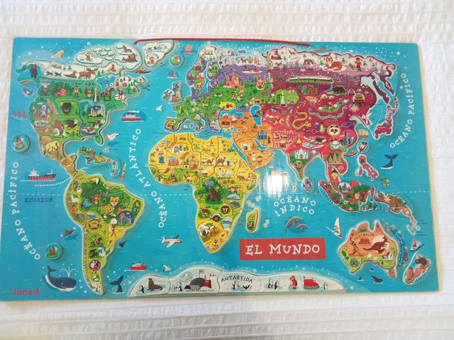Mapamundi magnético JANOD