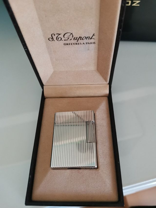Encendedor Dupond chapado en plata