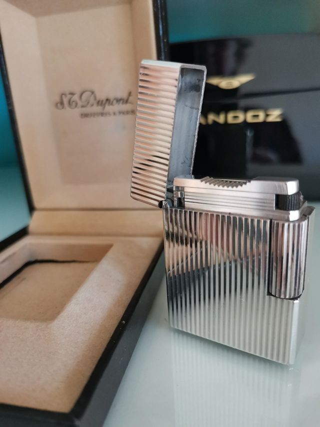 Encendedor Dupond chapado en plata