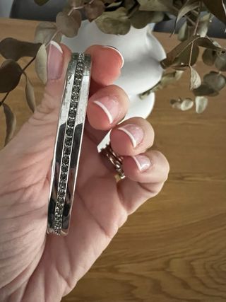 Pulsera Purificacion Garcia con Logos y circonitas